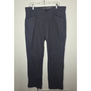 Orvis dark grey nylan active wear hiking athletic pants - 36 x 32